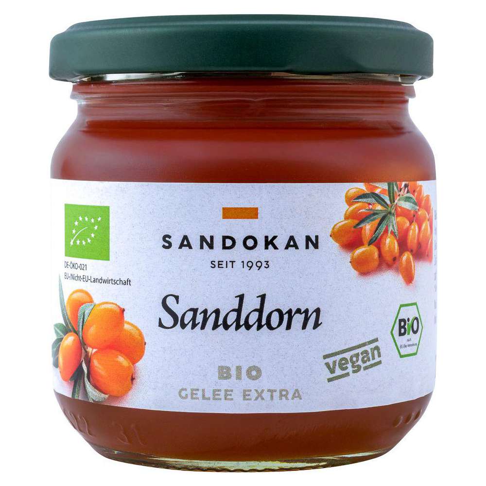 Produktabbildung Sandokan Fruchtaufstrich Sanddorngelee Bio