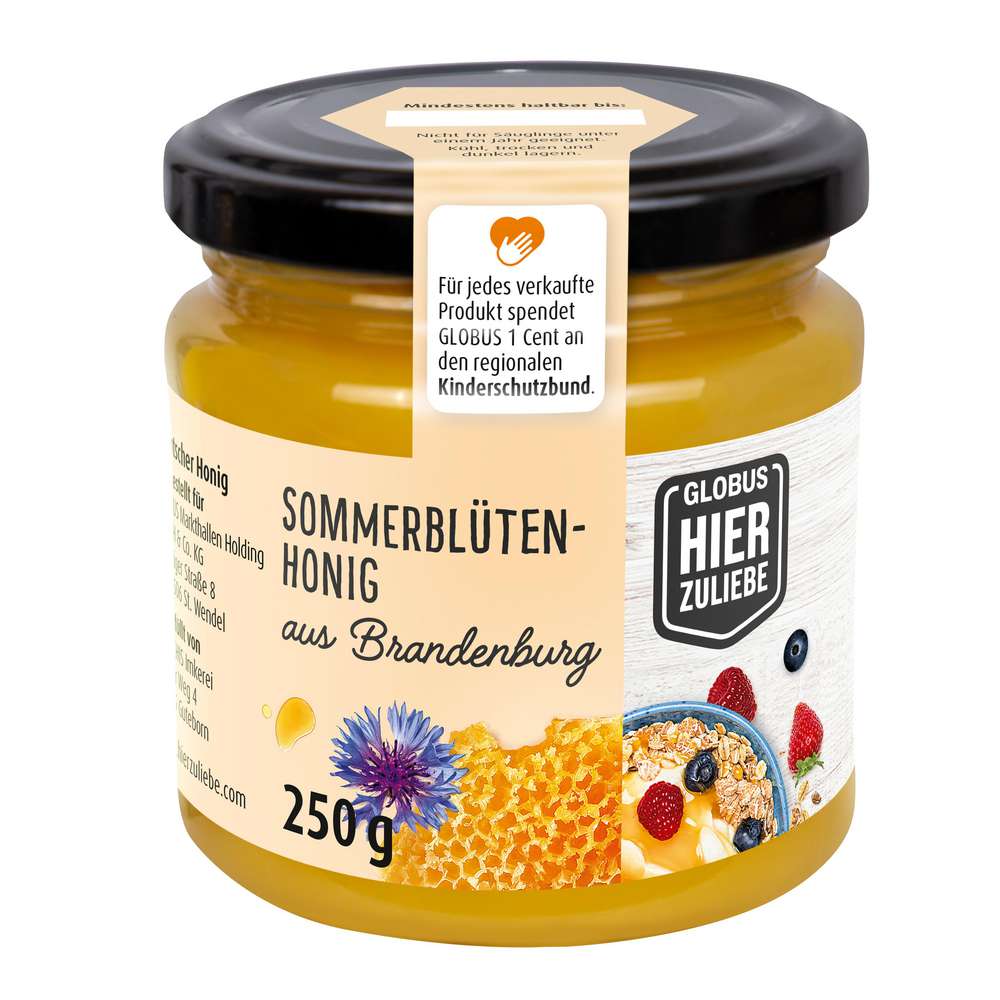 Produktabbildung GLOBUS HierZuliebe Sommerblüten Honig Brandenburg