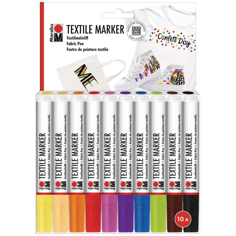 Produktabbildung Marabu Textilmalstift,10er Set