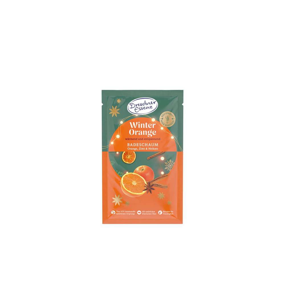 Produktabbildung Dresdner Essenz Badeschaum Winterorange, Orange/Zimt/Nelken