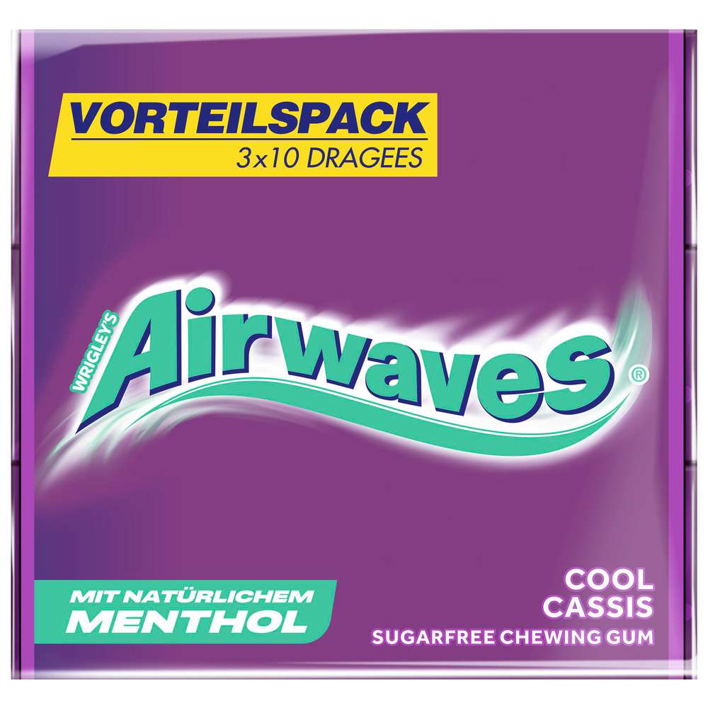 Produktabbildung Airwaves Kaugummi Multipack, Cool Cassis