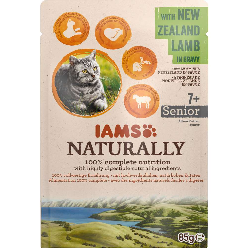 Produktabbildung IAMS Naturally Katzen-Nassfutter Senior, Lamm