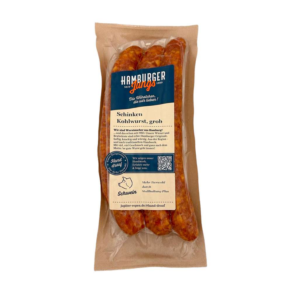 Produktabbildung Hamburger Jungs Schinken Kohlwurst, grob