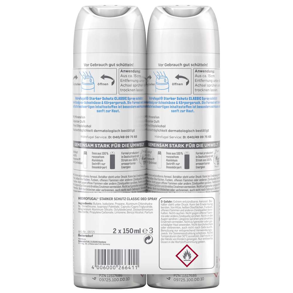 Produktabbildung Hidrofugal Deospray Classic