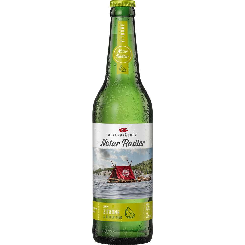 Produktabbildung Strandräuber Bio Naturradler Zitrone