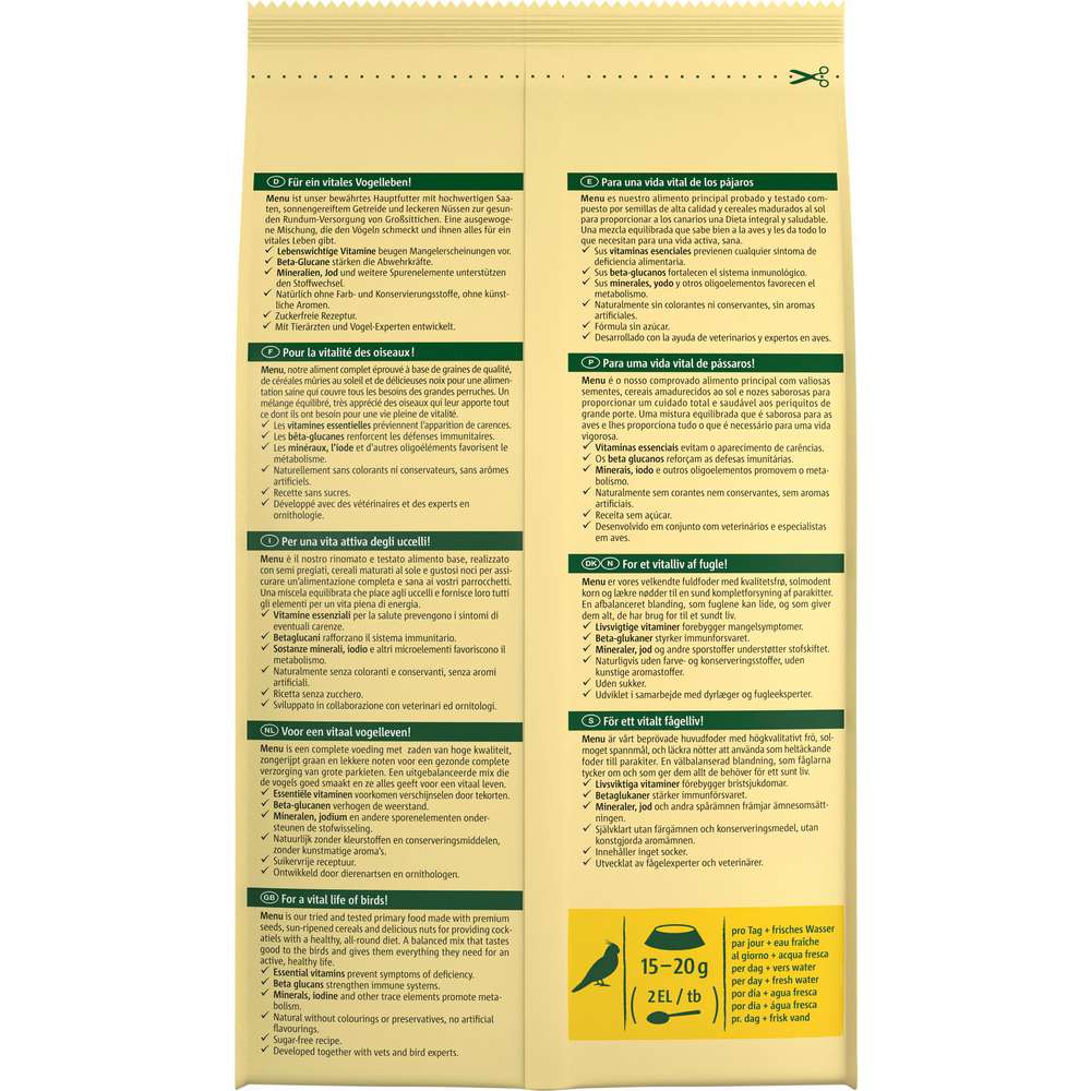 Produktabbildung Vitakraft Großsittich-Futter, Menu