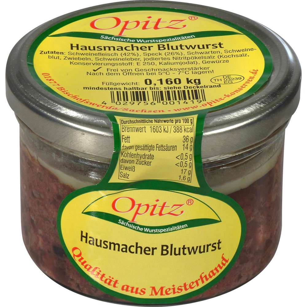 Produktabbildung Opitz Hausschlachter Blutwurst