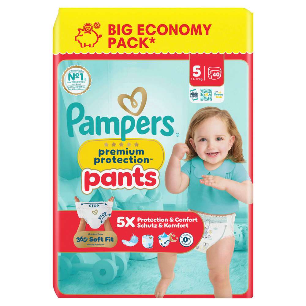 Produktabbildung Pampers Baby Pants Premium Protection Gr. 5 Junior 11-17kg