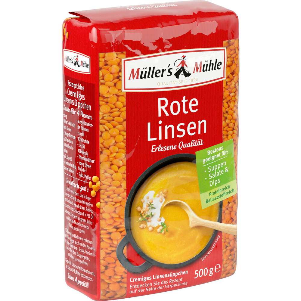 Produktabbildung Müller's Mühle Rote Linsen
