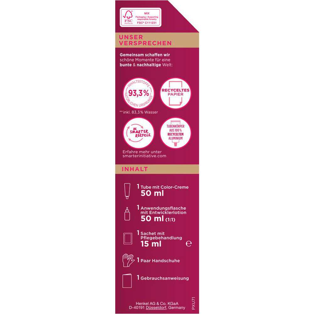 Produktabbildung Poly Palette Haarfarbe Creme Coloration, U71 Kühles Silbergrau
