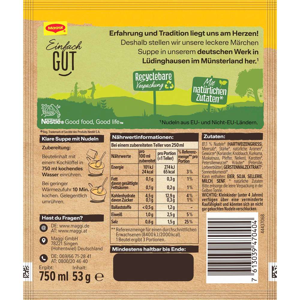 Produktabbildung Maggi Gewürzmischung Guten Appetit, Märchensuppe