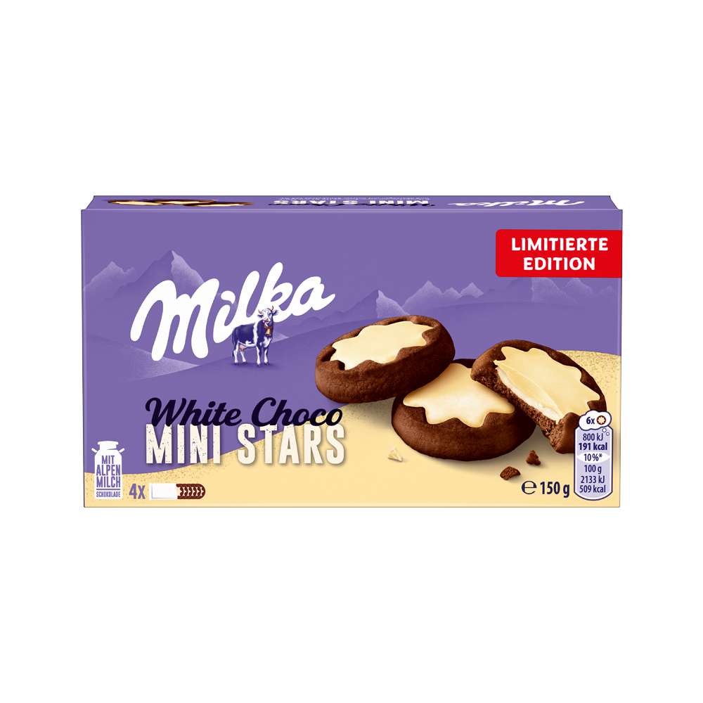 Produktabbildung Milka Choco Mini Stars Kekse White