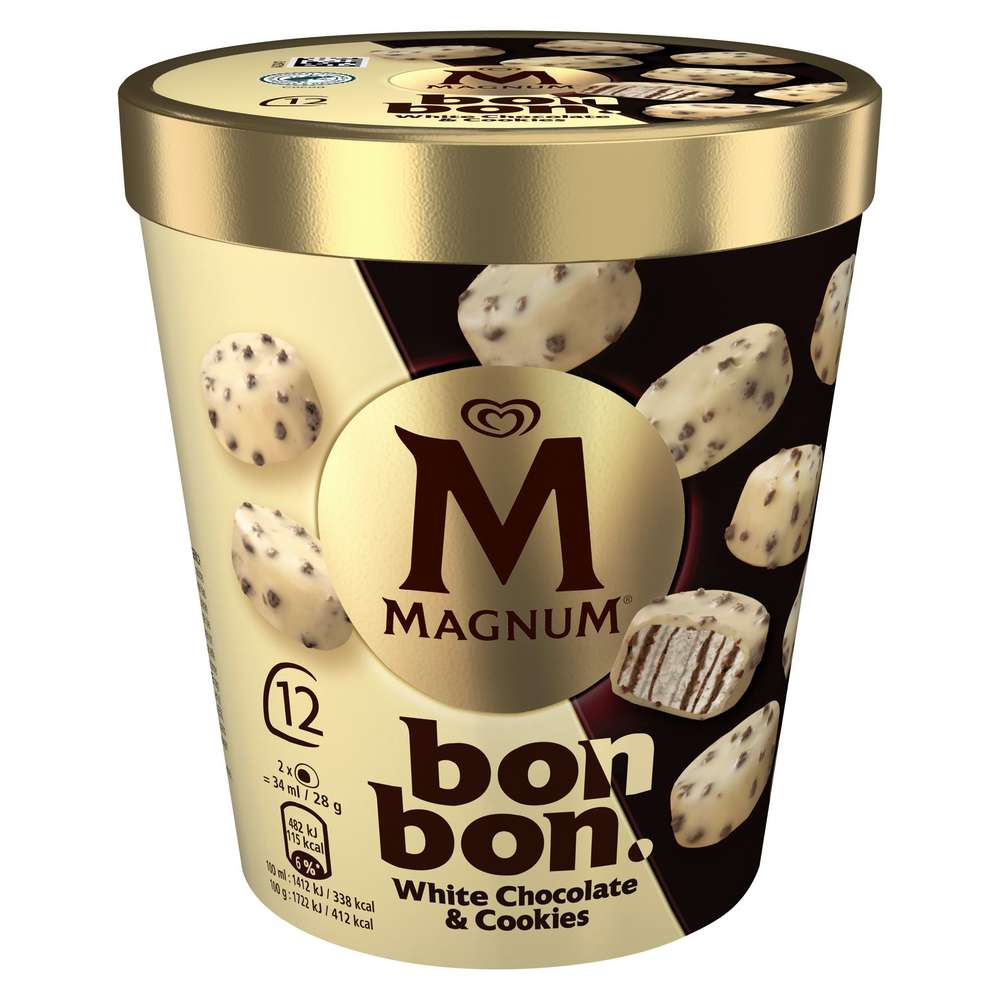 Produktabbildung Magnum Eis, Bonbon White Chocolate & Cookies