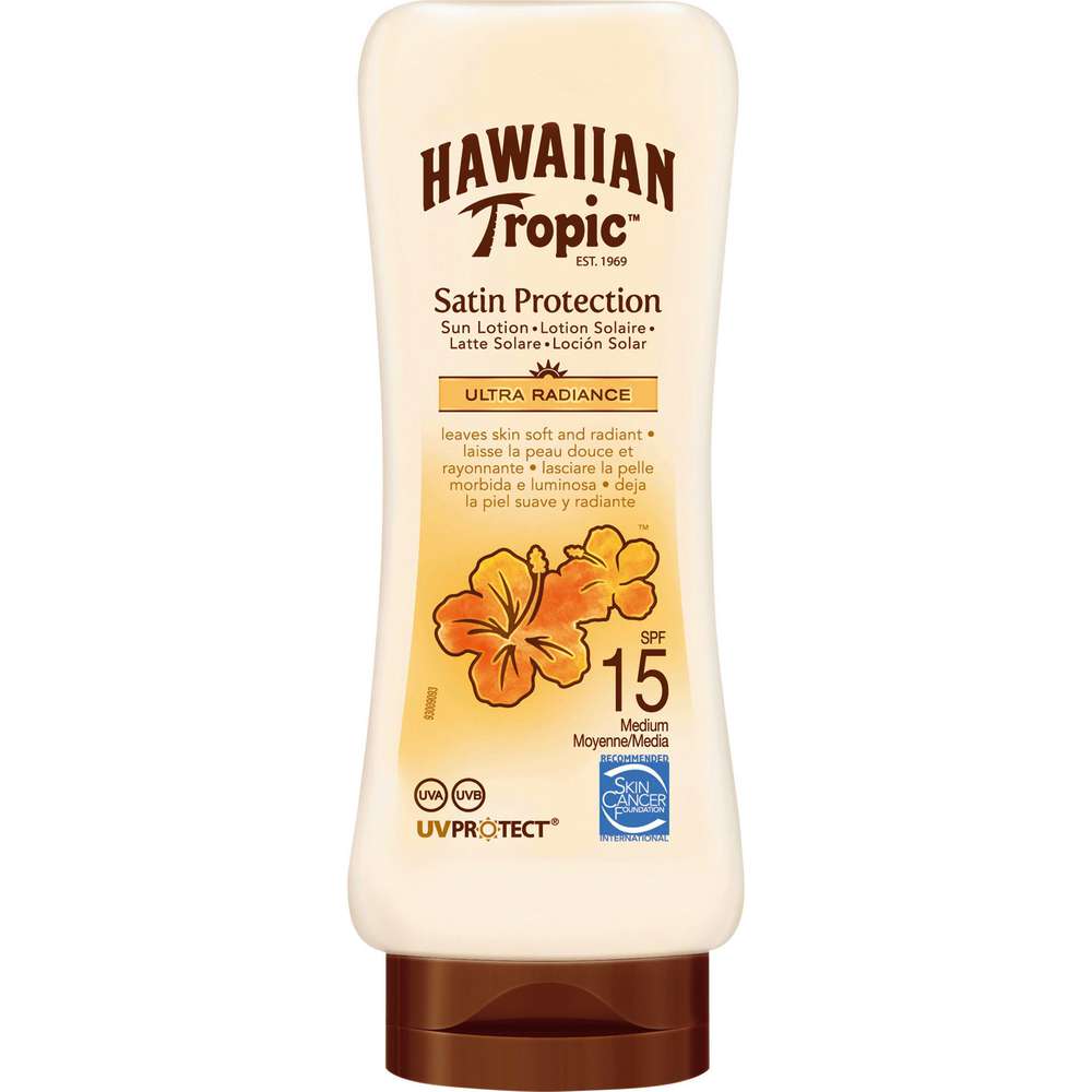 Produktabbildung Hawaiian Tropic Sonnencreme Satin Protection, LSF 15