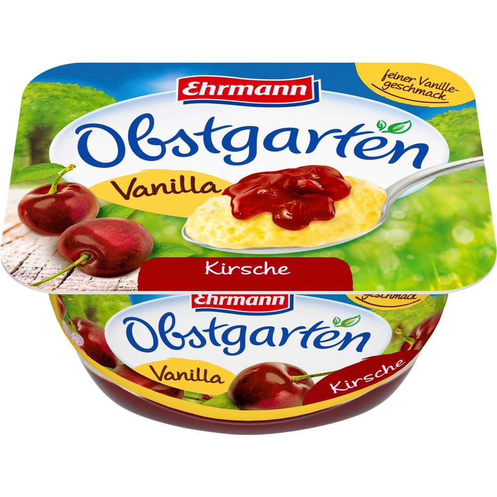 Produktabbildung Ehrmann Obstgarten Fruchtquark, Vanille-Kirsche