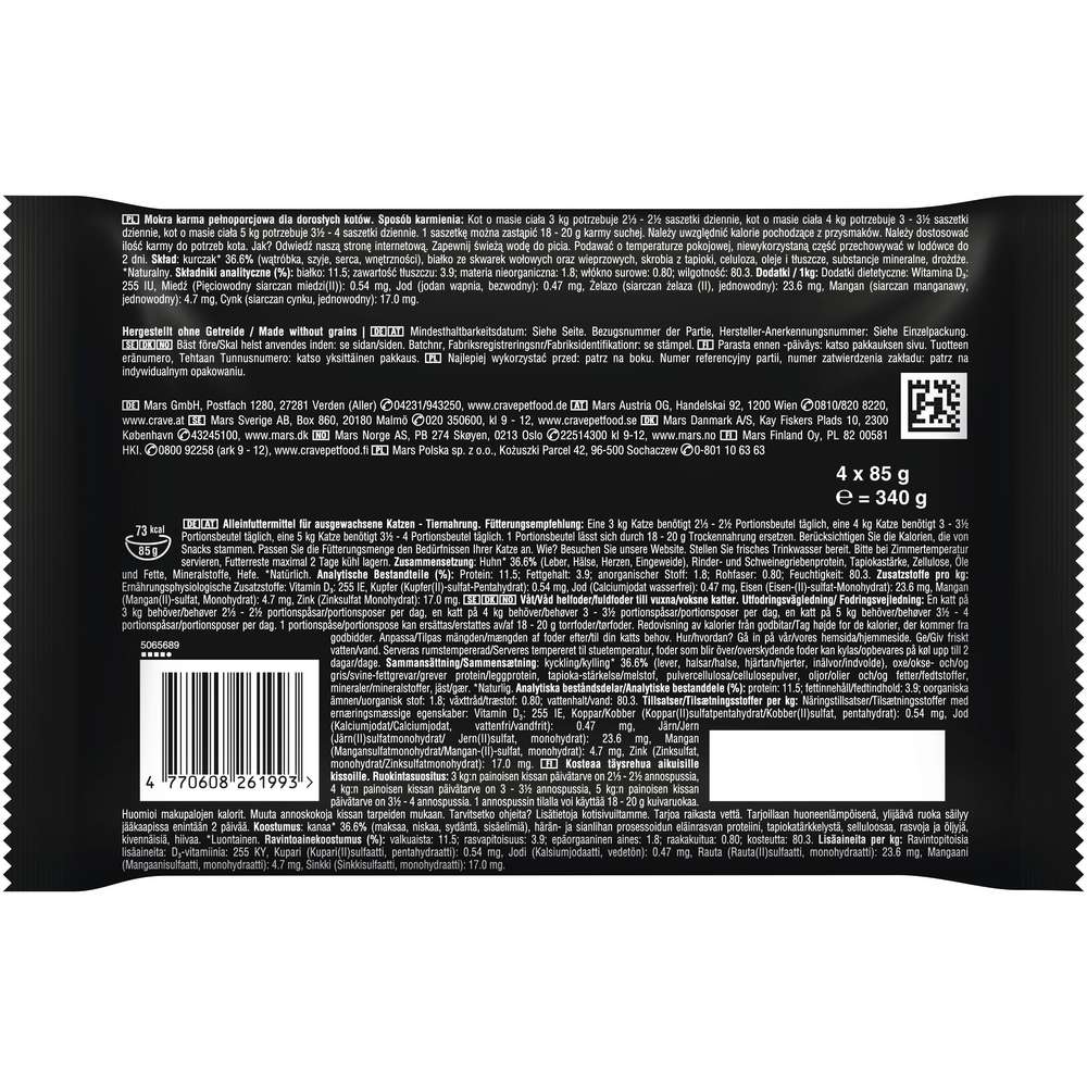 Produktabbildung Crave Katzen-Nassfutter, Huhn