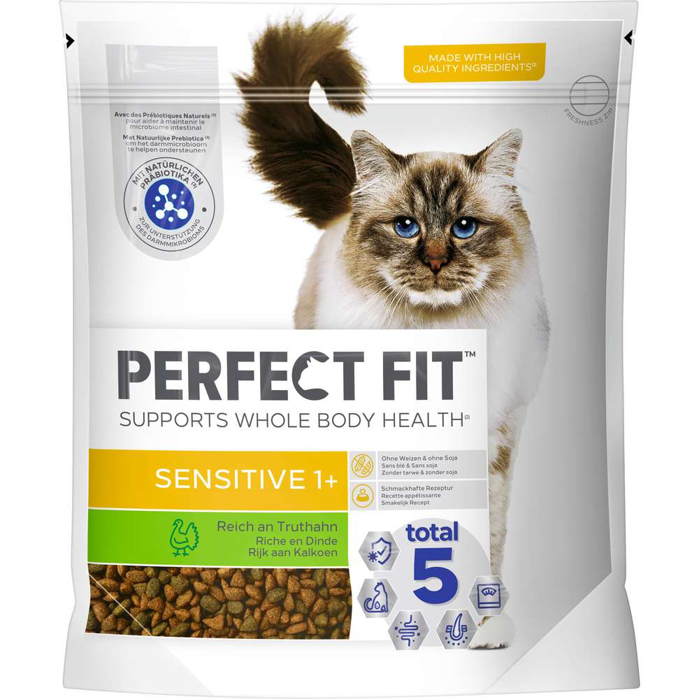 Produktabbildung Perfect Fit Katzen-Trockenfutter, Sensitive Truth, Truthahan
