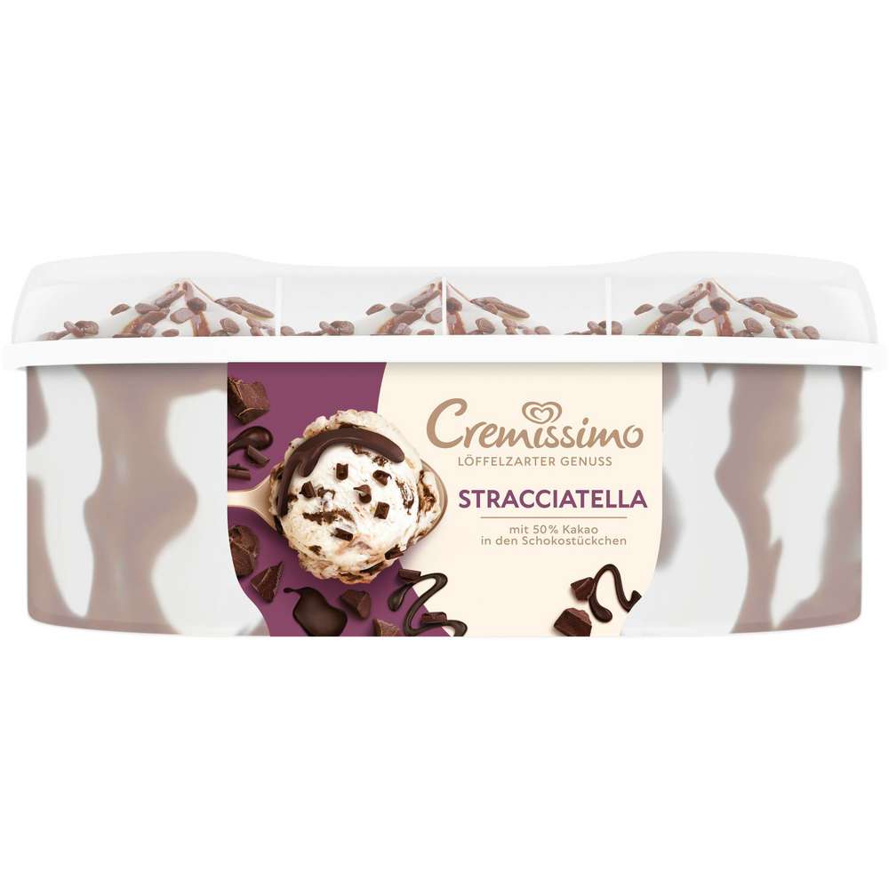 Produktabbildung Langnese Eis Cremissimo, Stracciatella