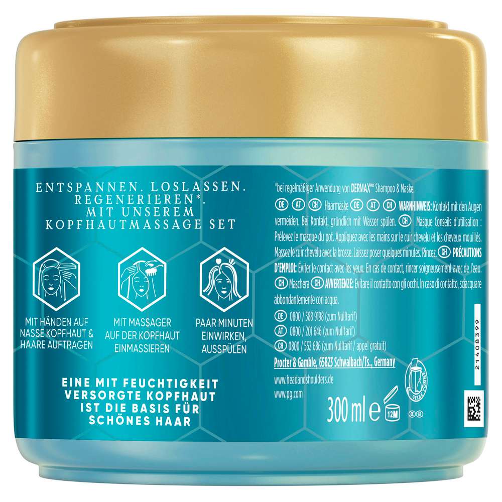 Produktabbildung Head & Shoulders Derma X Pro Haarmaske, Feuchtigkeitsritual