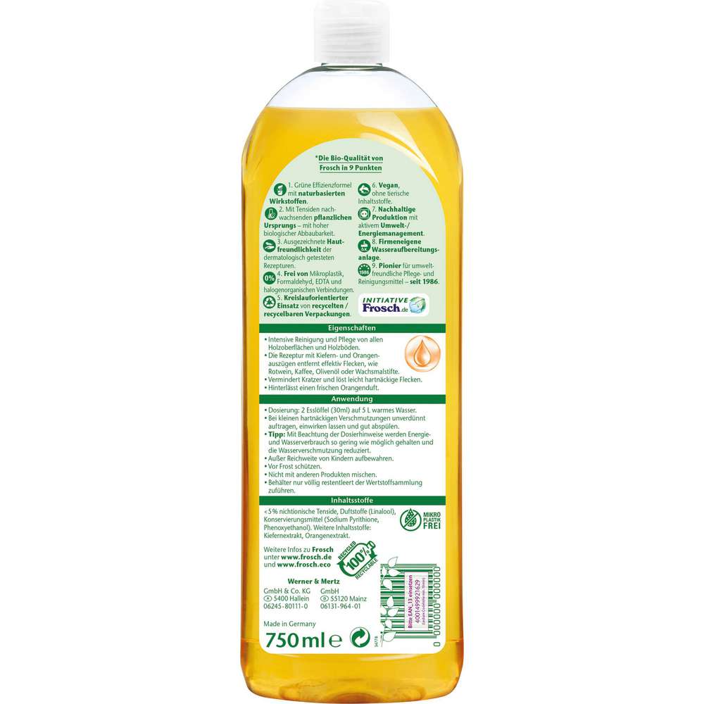 Produktabbildung Frosch Holzreiniger