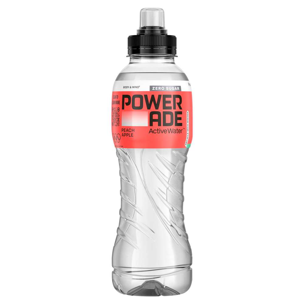Produktabbildung Powerade Sportgetränk, Active Water Pfirsich 