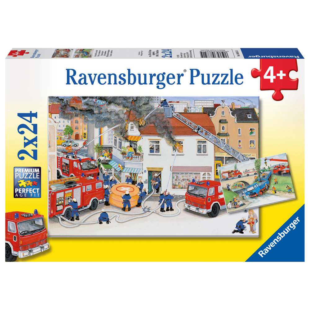 Produktabbildung Ravensburger Puzzle Feuerwehr 2x 24 Teile
