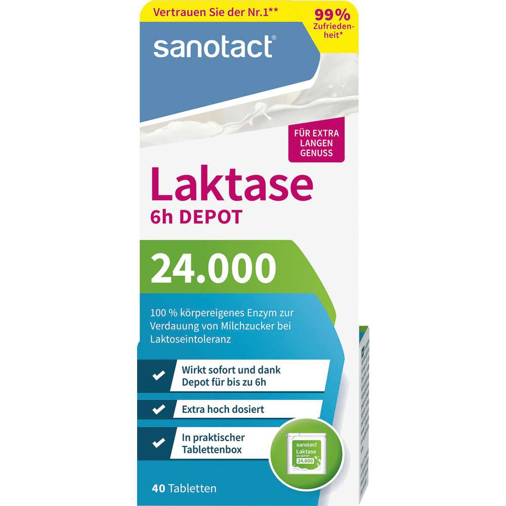 Produktabbildung sanotact Laktase, 6h Depot