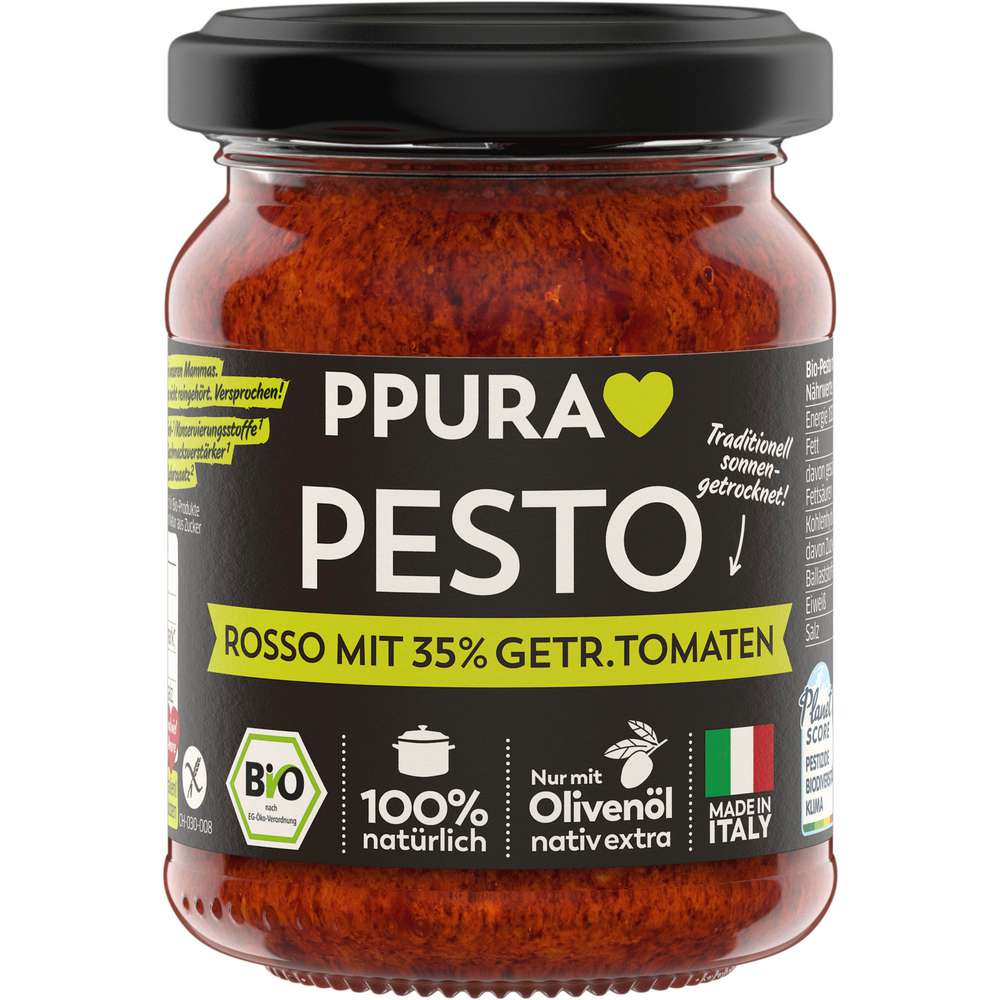 Produktabbildung PPURA Bio Pesto, Rosso