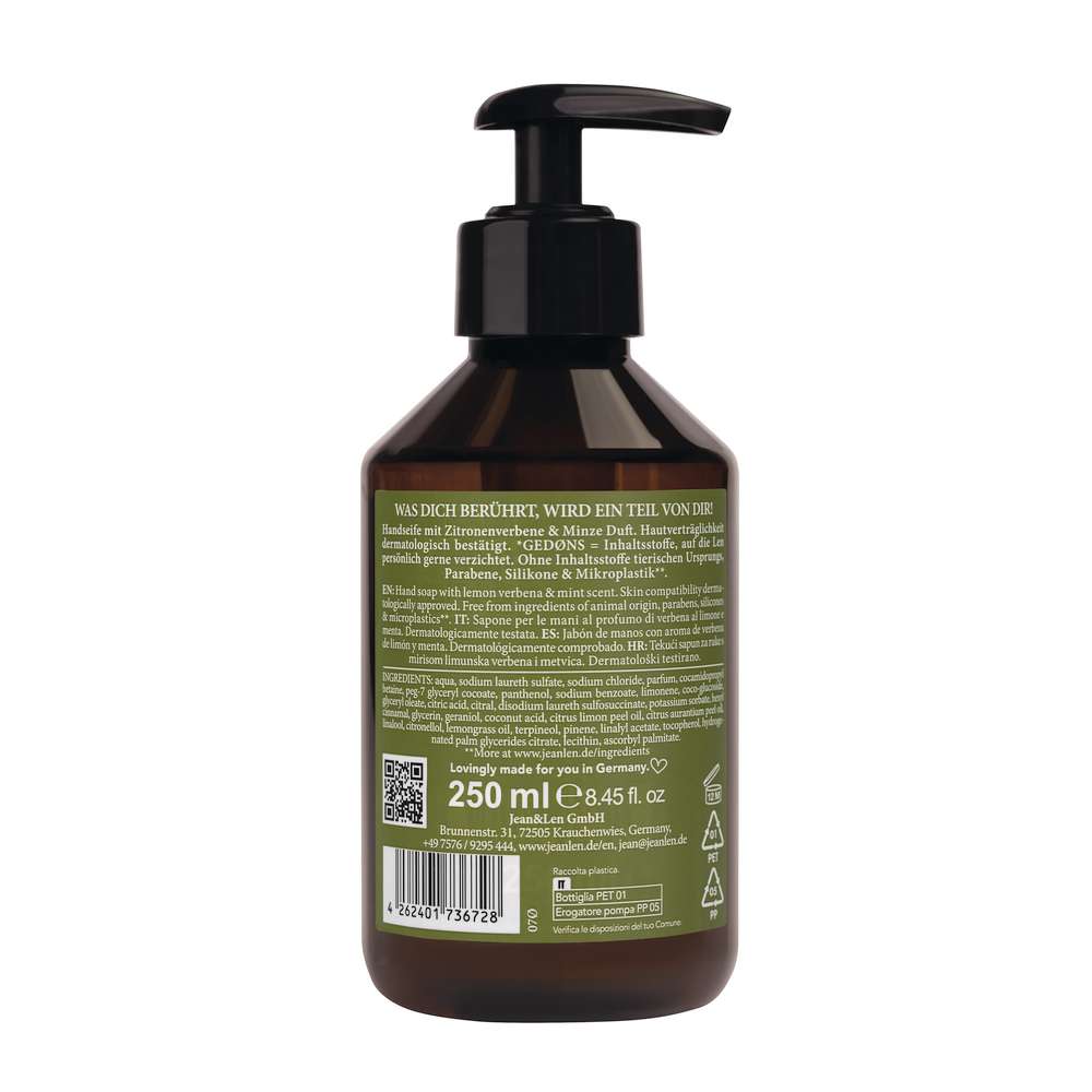 Produktabbildung Jean & Len Handseife, Lemonverbena/Mint