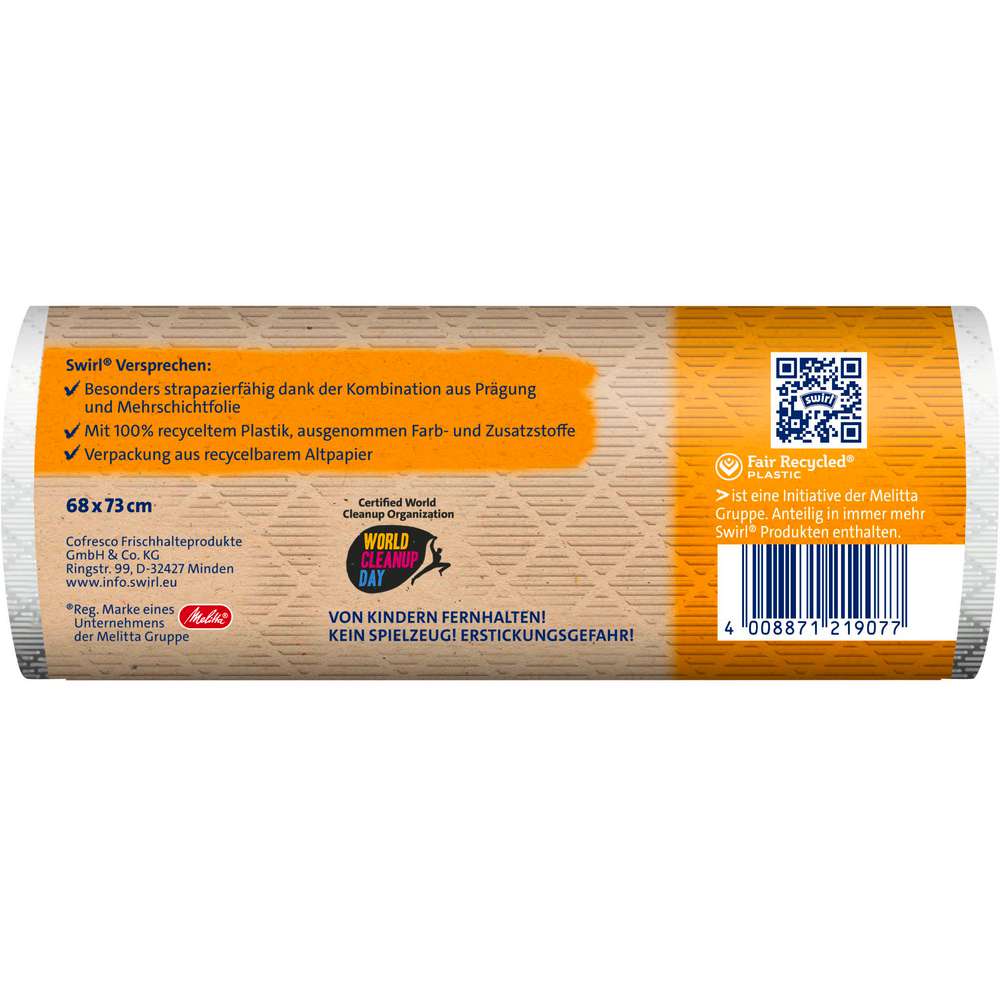 Produktabbildung Swirl Müllbeutel mit Zugband 60l