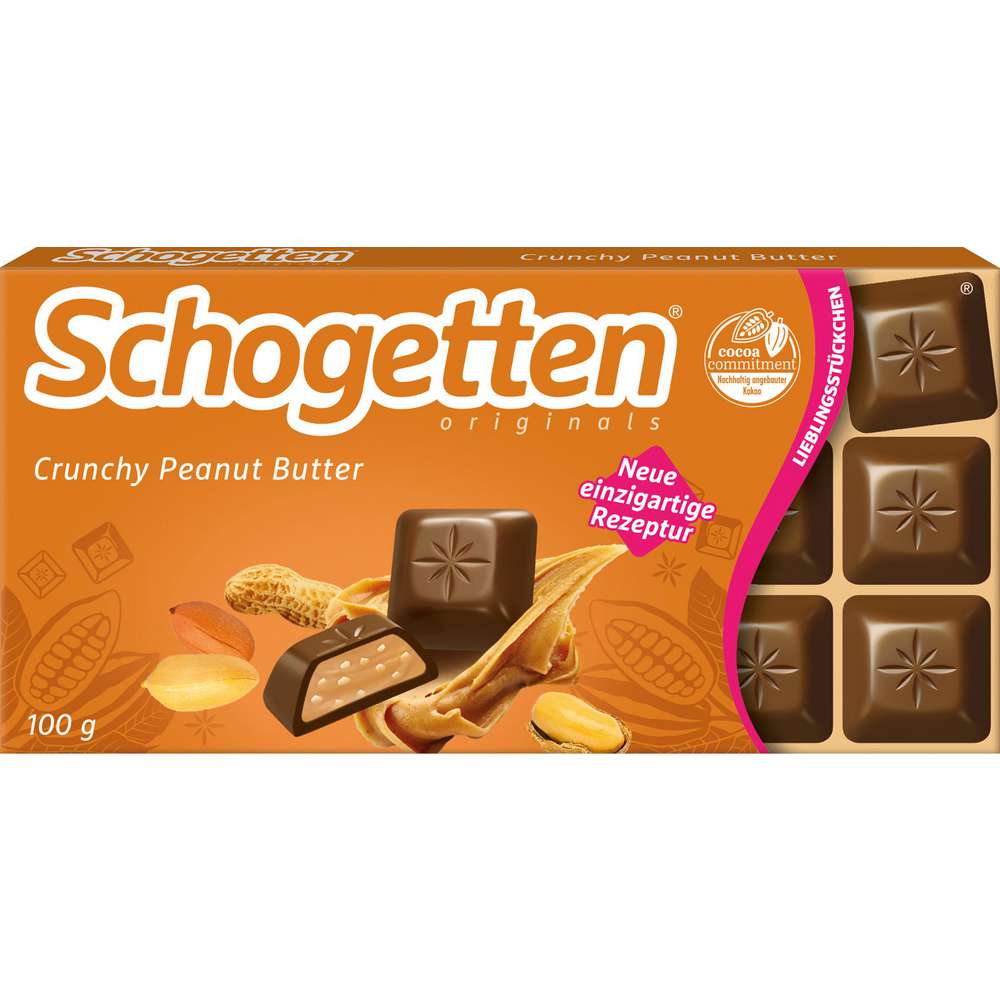 Produktabbildung Schogetten Tafelschokolade, Crunchy Peanut Butter