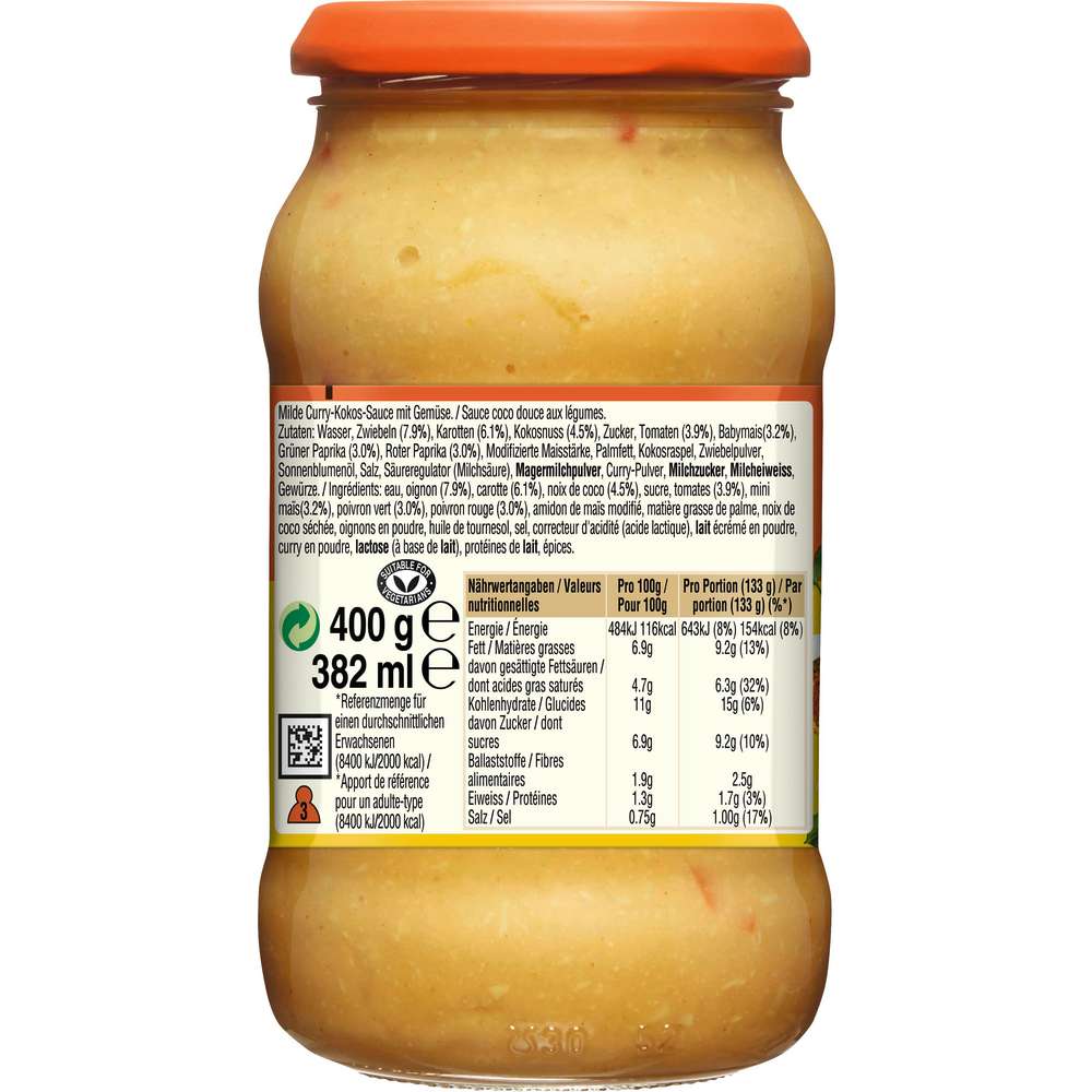 Produktabbildung BEN'S ORIGINAL Soße Cremiges Curry