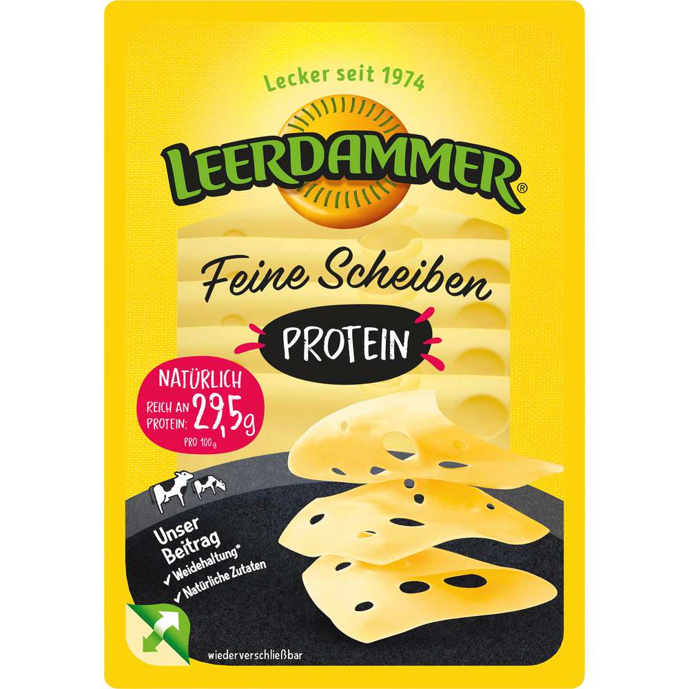 Produktabbildung Leerdammer Käsescheiben, Feine Scheiben