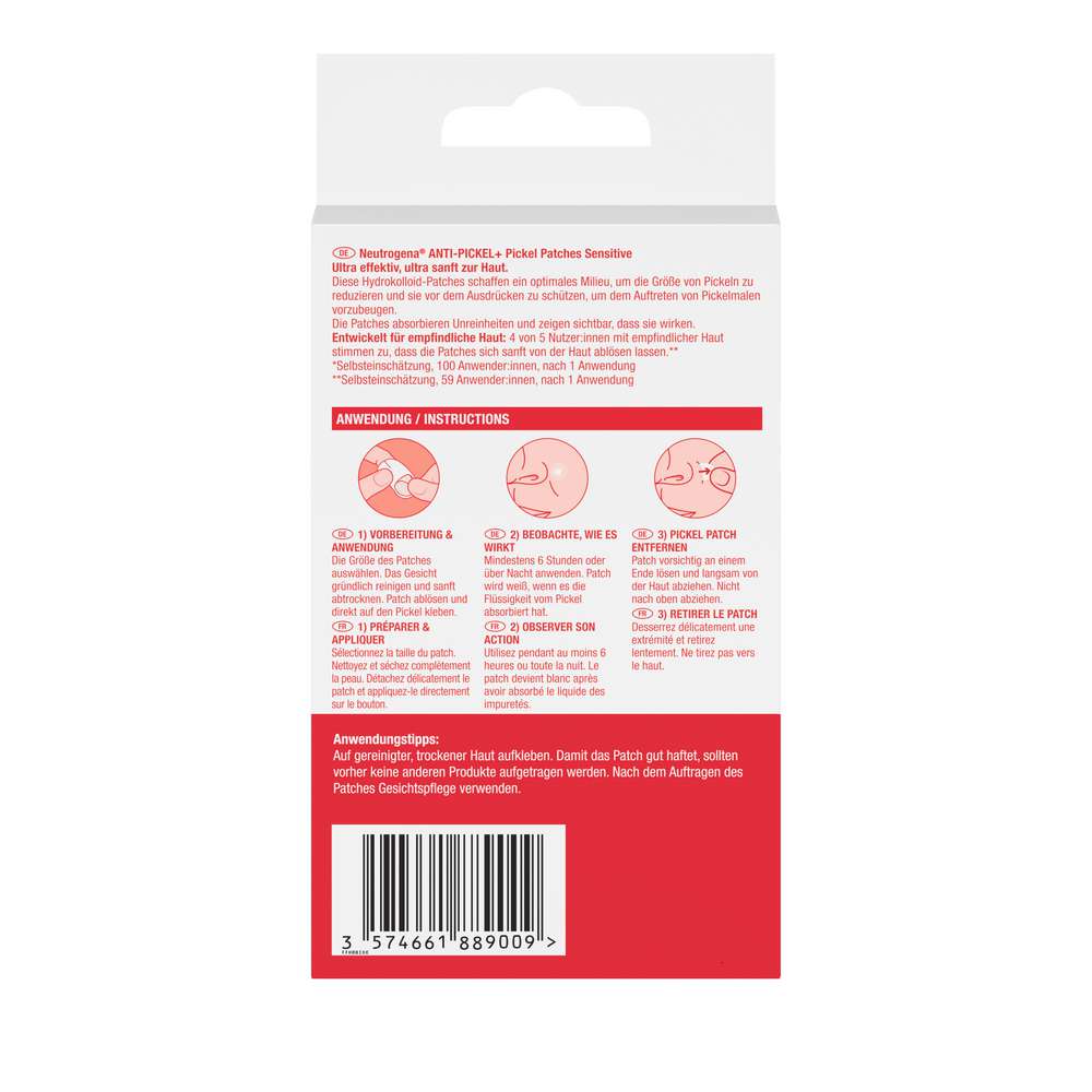Produktabbildung Neutrogena Anti-Pickel+ Pickel Patches, Sensitive