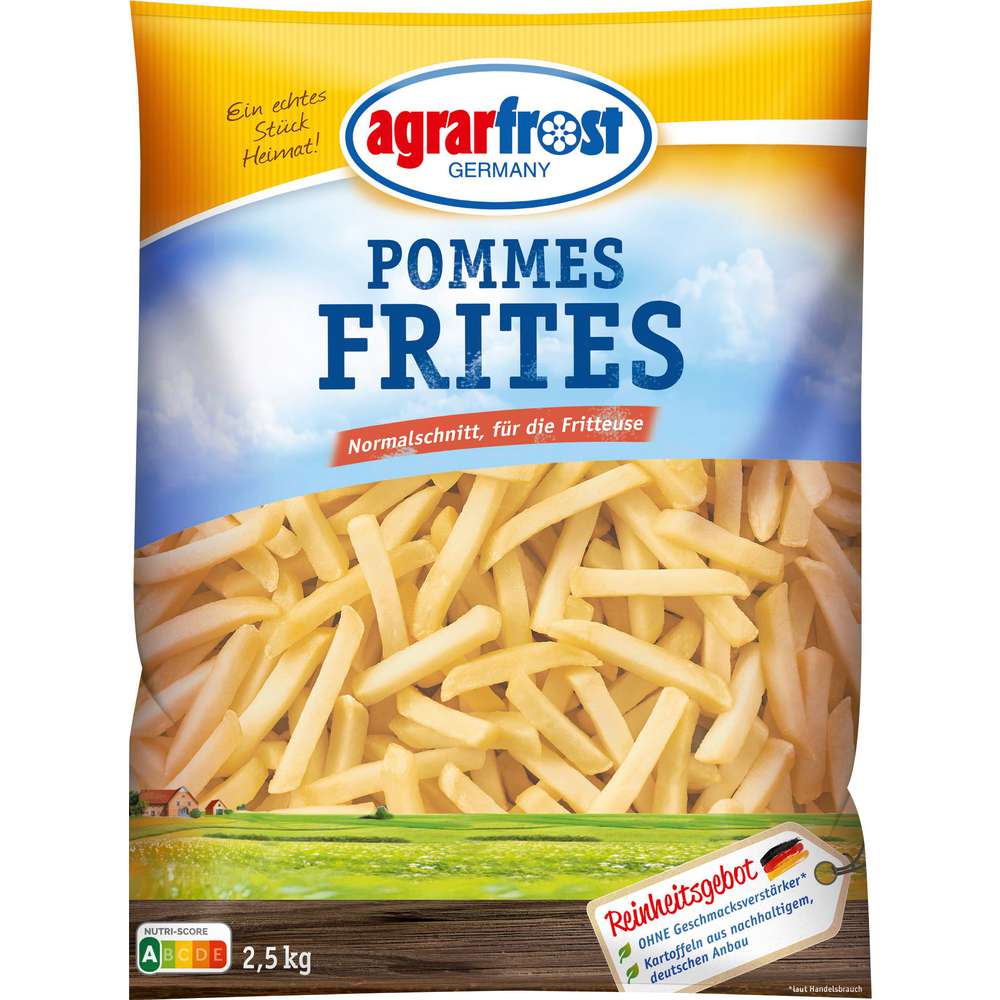 Produktabbildung Agrarfrost Pommes Frites Normalschnitt, tiefgekühlt