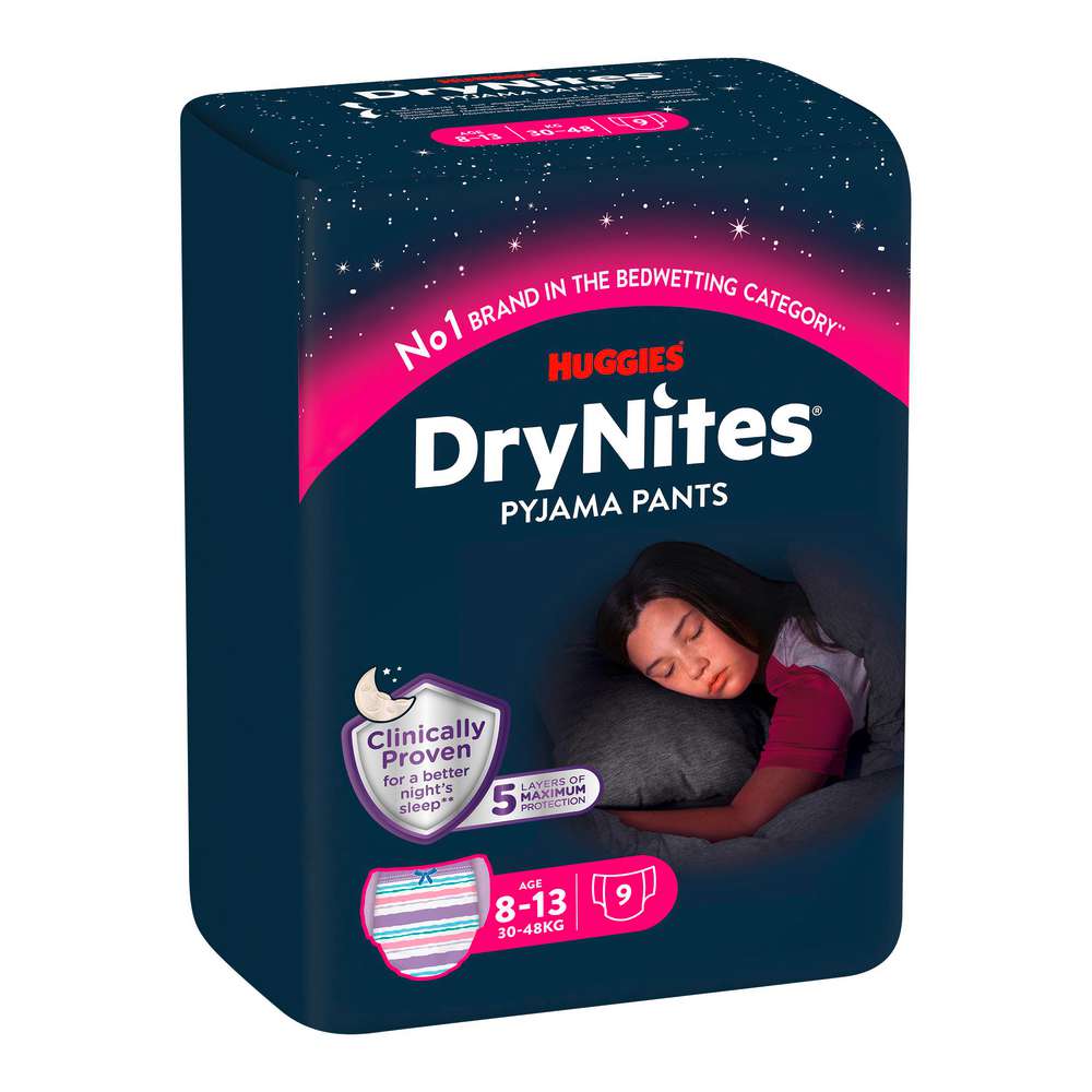 Produktabbildung Huggies Windeln DryNites Pyjama Pants, Girl 8-15 Jahre