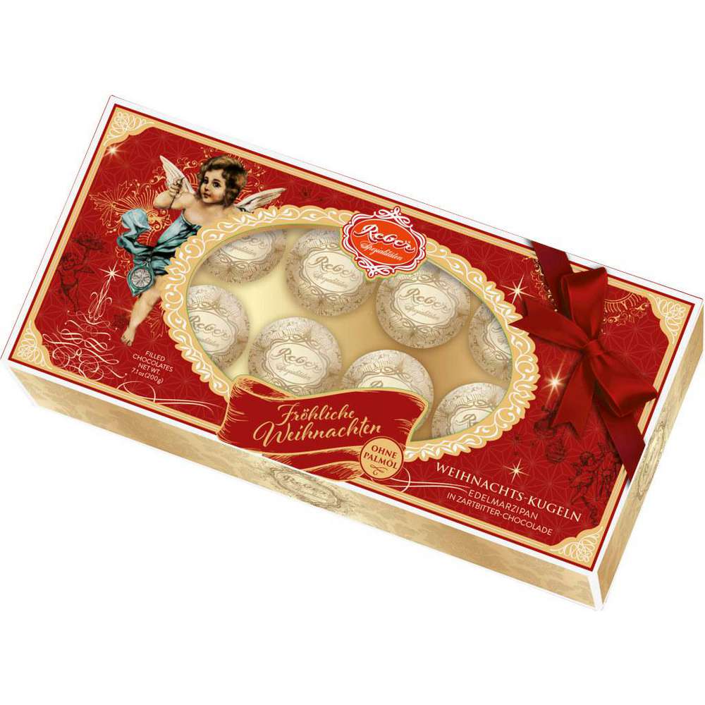 Produktabbildung Reber Weihnachtskugeln Marzipan
