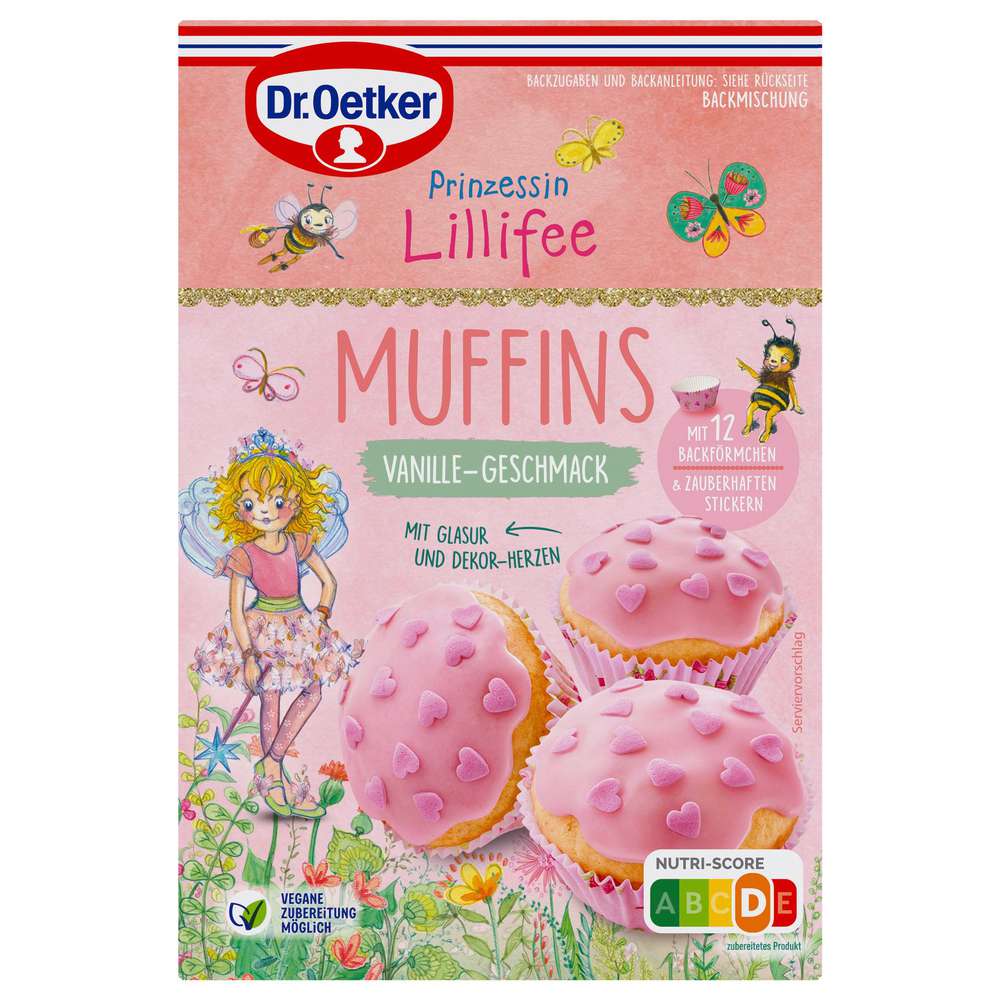 Produktabbildung Dr. Oetker Backmischung Kindermuffins, Lillifee