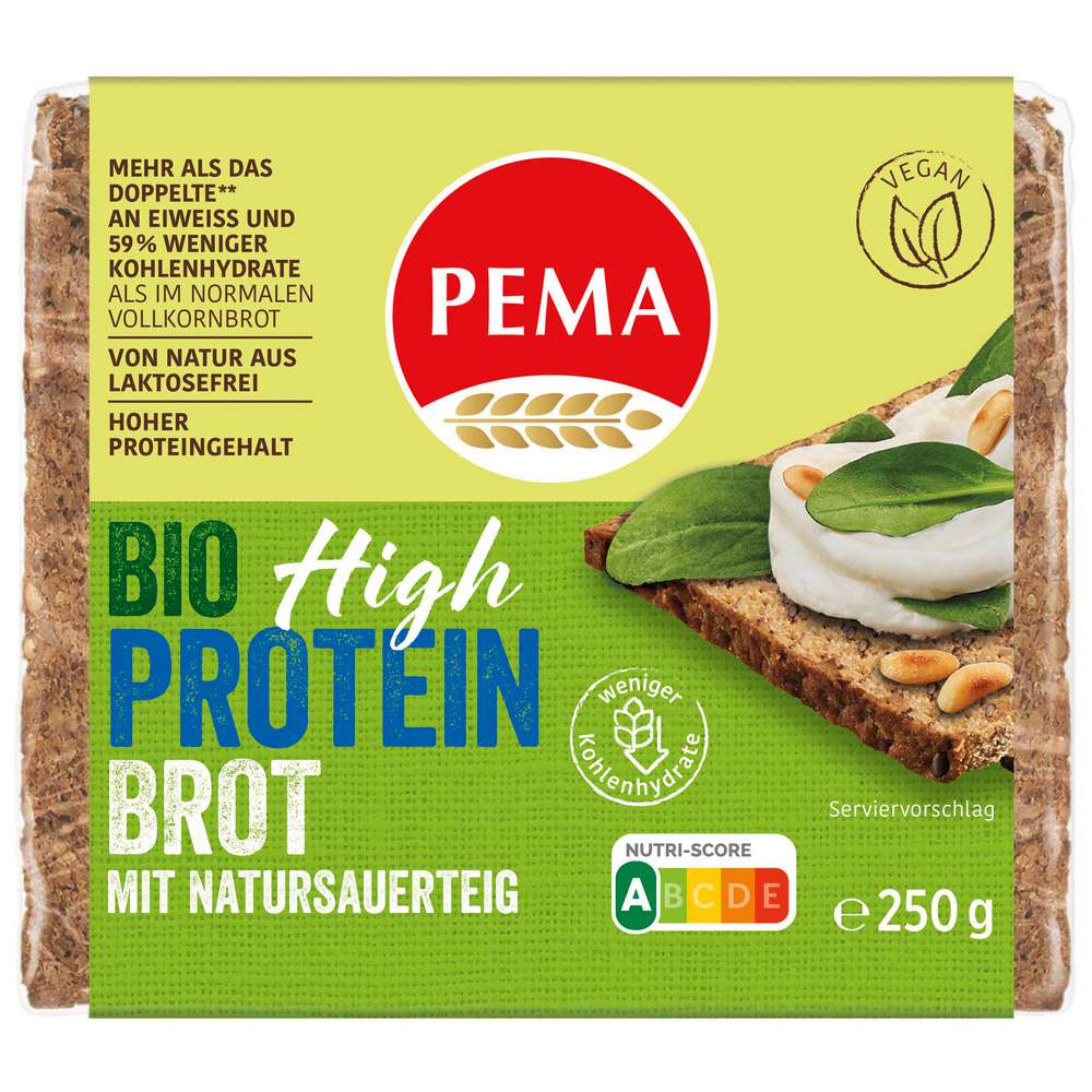 Produktabbildung PEMA Bio High Protein Brot