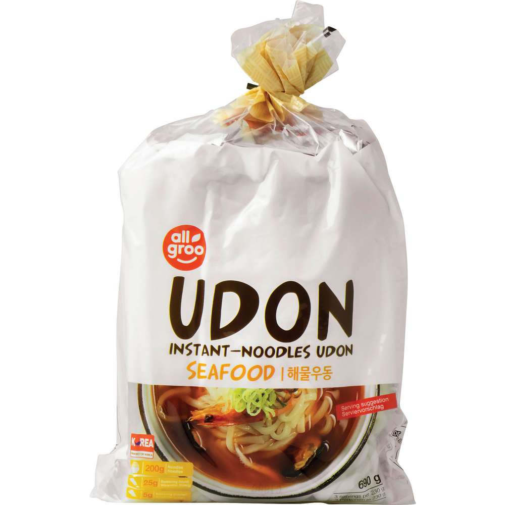 Produktabbildung ALLGROO Udon Nudeln, Meeresfrüchte