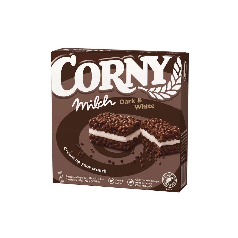 Produktabbildung Corny Müsliriegel Milch, Dark & White