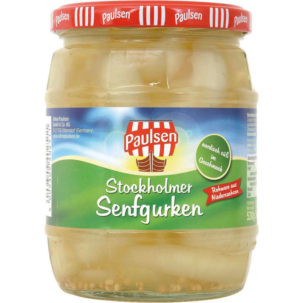 Produktabbildung Paulsen Stockholmer Senfgurken