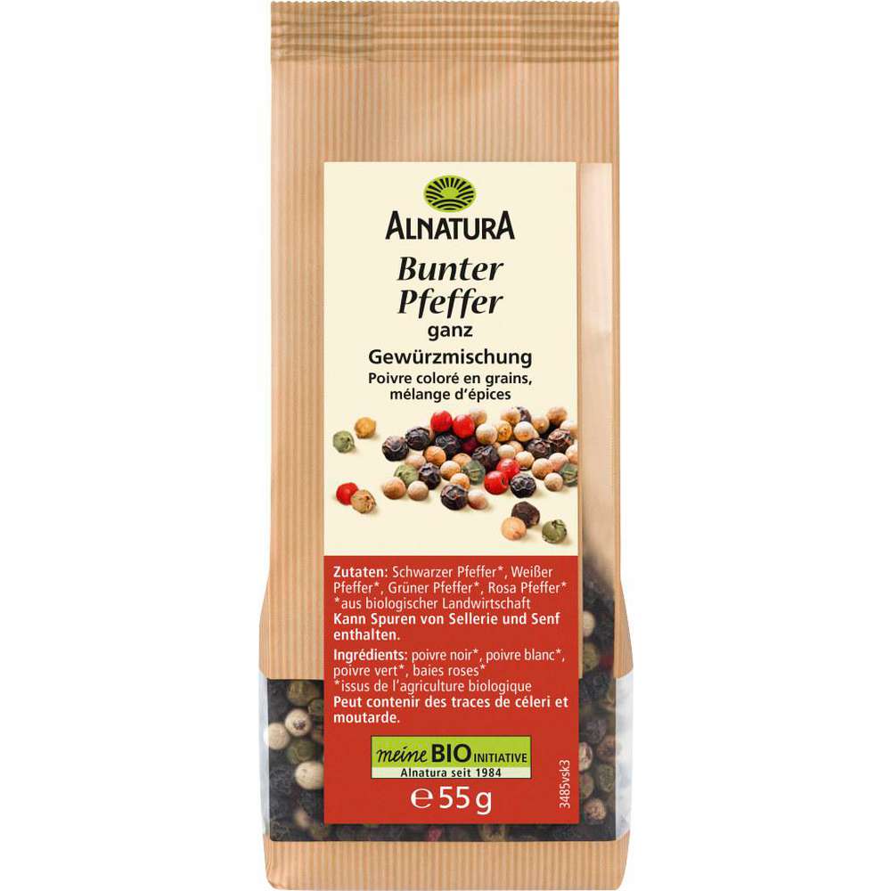 Produktabbildung Alnatura Bio Pfeffer Bunt, ganz