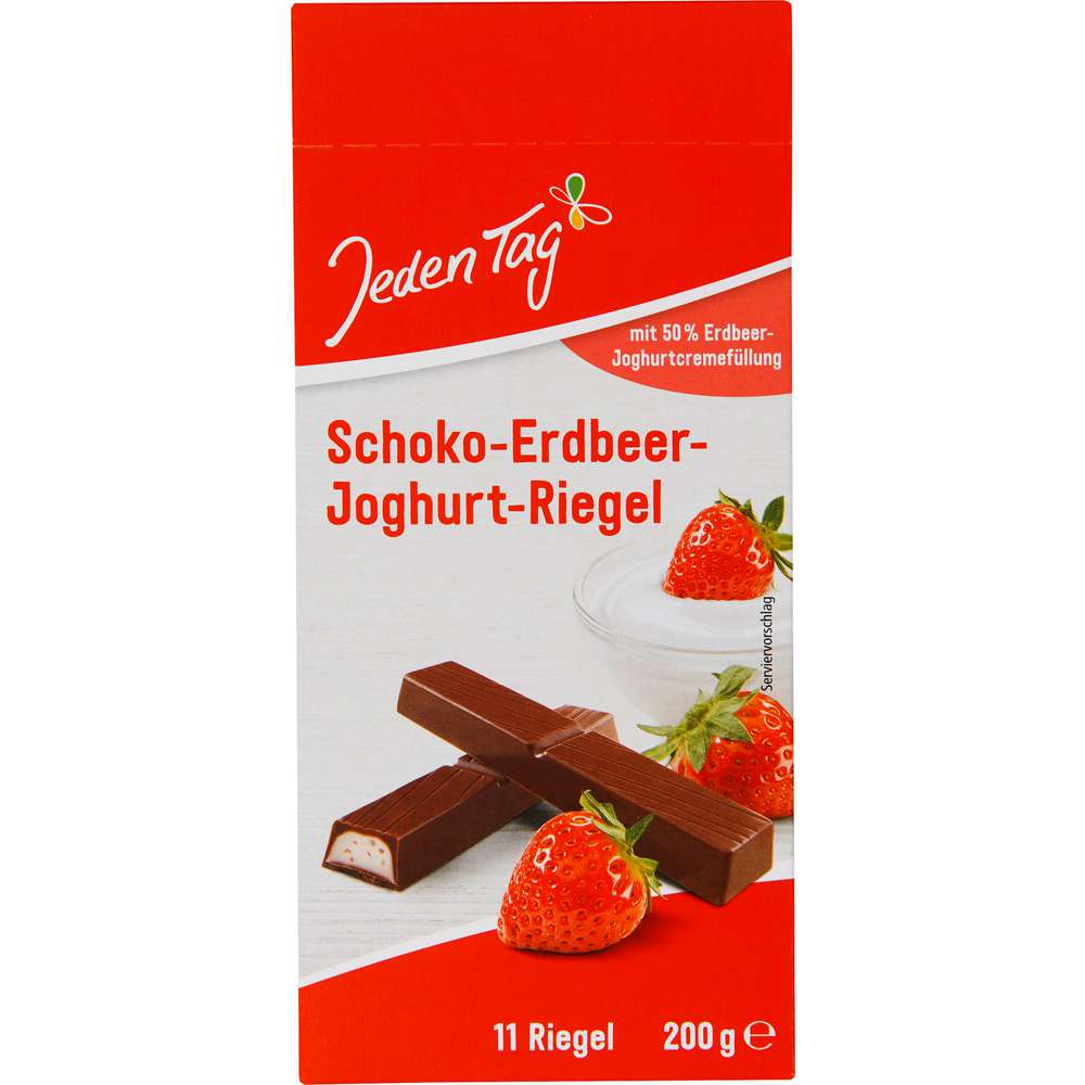 Produktabbildung Jeden Tag Schokoriegel,Erdbeer/Joghurt