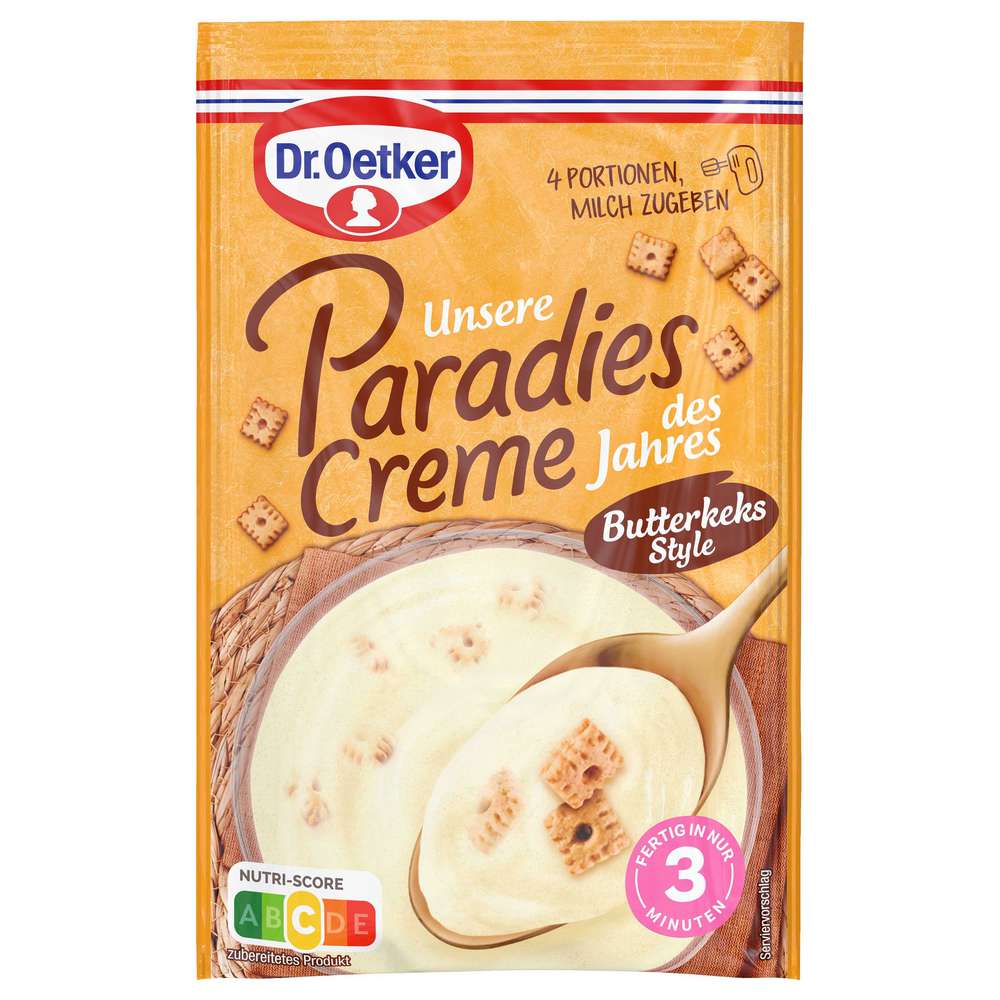 Produktabbildung Dr. Oetker Paradies Creme, Butterkeks Style 