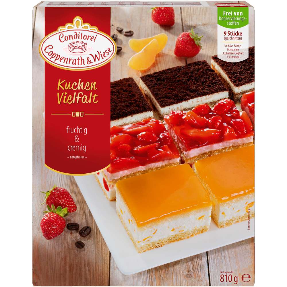 Produktabbildung Conditorei Coppenrath & Wiese Kuchen Vielfalt fruchtig & cremig, tiefgekühlt