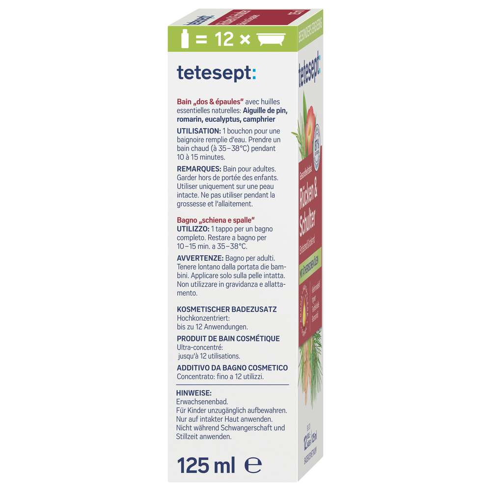 Produktabbildung tetesept Badezusatz für Rücken & Schulter