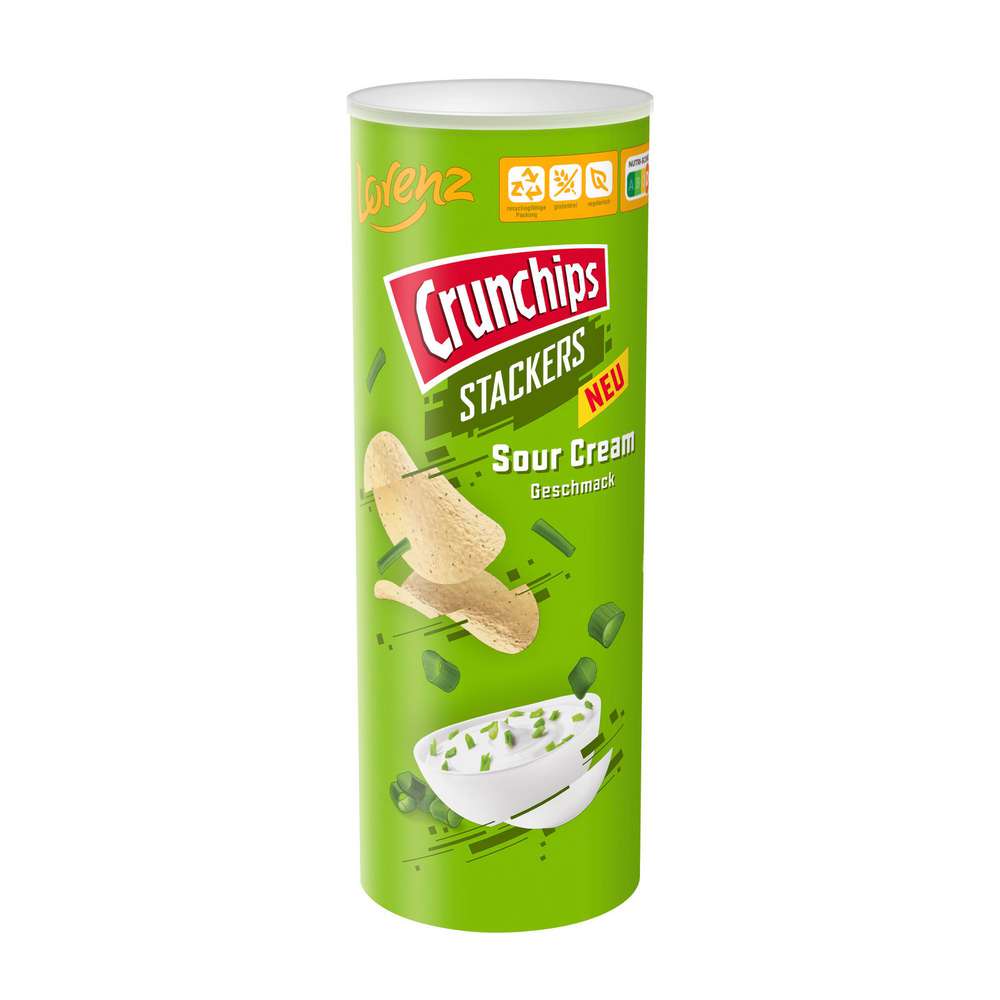 Produktabbildung Lorenz Crunchips Stackers, Sour Cream