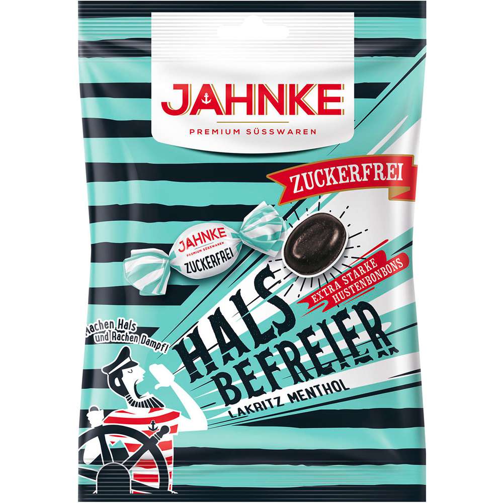 Produktabbildung JAHNKE Halsbefreier Lakritz-Menthol Bonbons