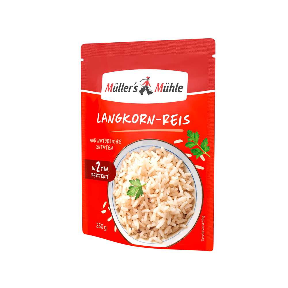Produktabbildung Müller's Mühle  Express Reis, Langkorn 